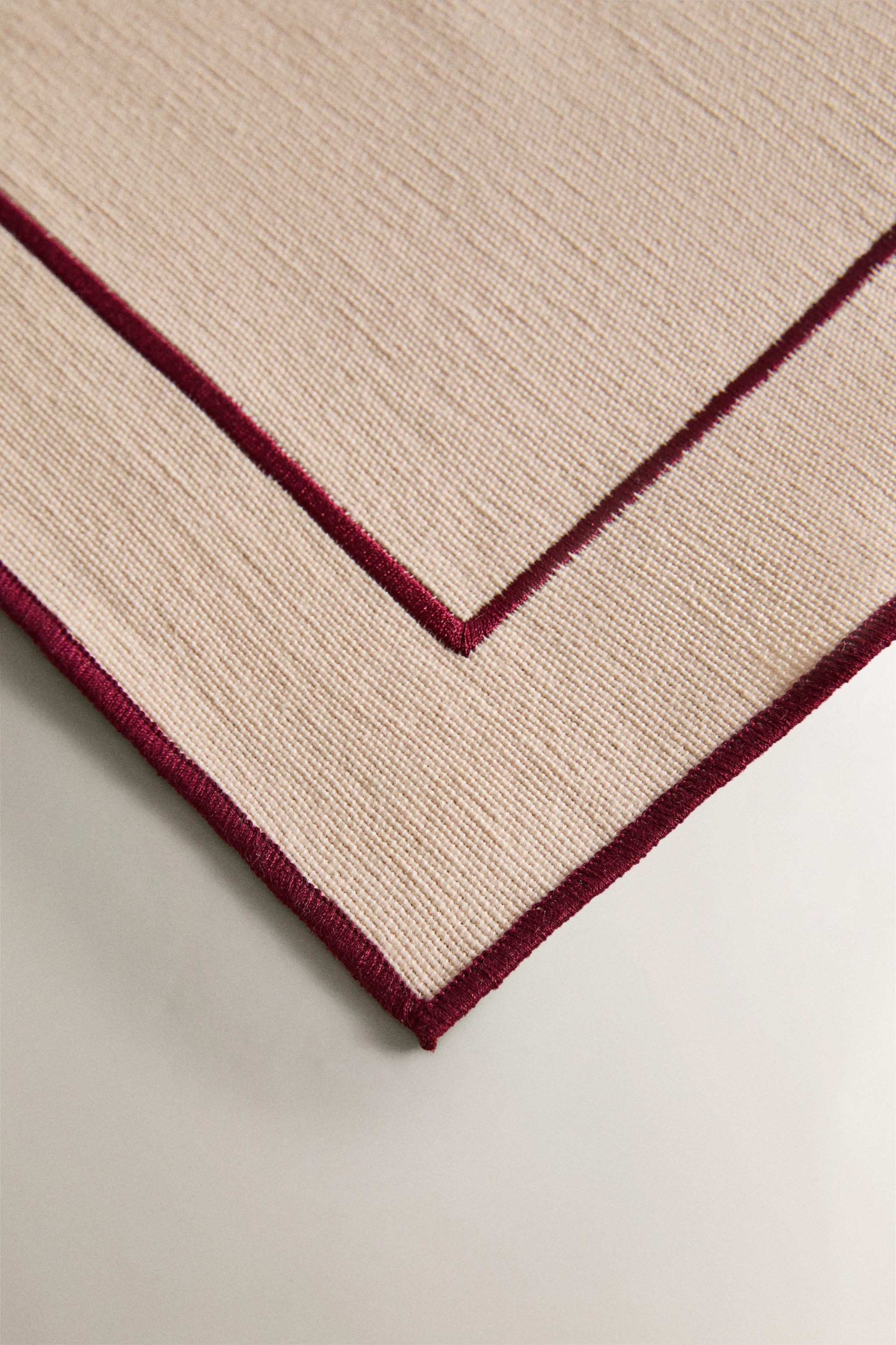 COTTON PLACEMAT WITH BORDER